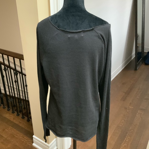 WILDFOX Baggy knit long sleeve Black boho Shirt Top women’s size small/Medium - Picture 5 of 11